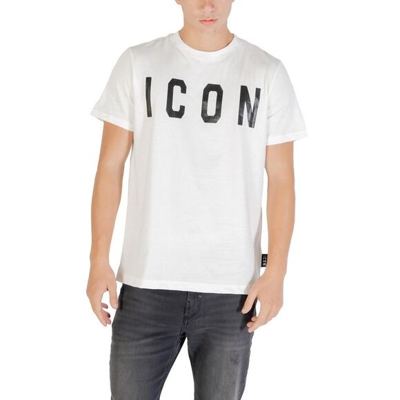 Icon Print Tee Men white Shirts